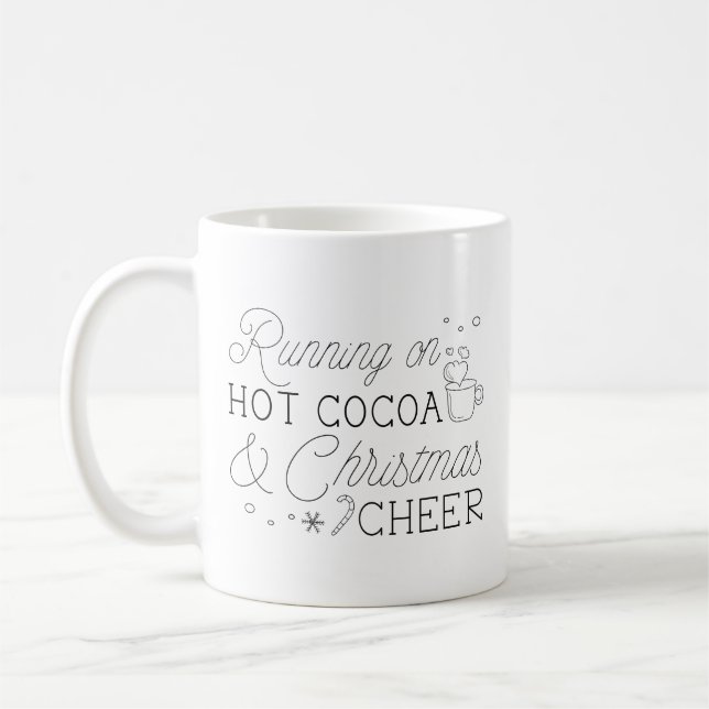 Mug Cacao Chaud Et Soirée De Noël (Gauche)