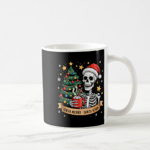 Mug Cacao chaud Squelette Rétro Assez Joyeux Assez Eff