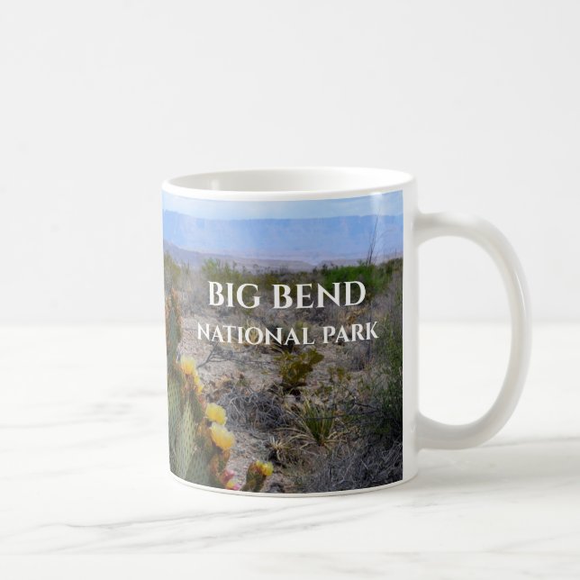 Mug Cactus À Poires, Fleurs, Big Bend (Droite)
