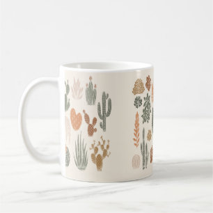 Mug Cactus et succulent motif sans soudure