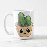 Cactus Kawai Vert Succulent Aquarelle Plante Caf