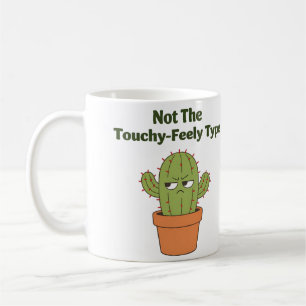 Mug Cactus pas du genre tactile   Introverti drôle