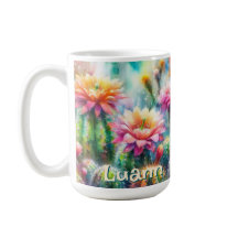 Cactus Succulent Fleurissant Aquarelle Personnalis