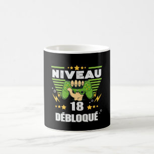 Mug Cadeau 18 ans Anniversaire Gamer Niveau 18