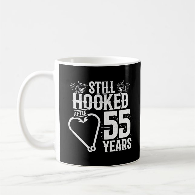 Mug Cadeau 55e Anniversaire de Mariage pour couples ma (Gauche)