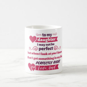 Mug cadeau à ma fille - amour, papa