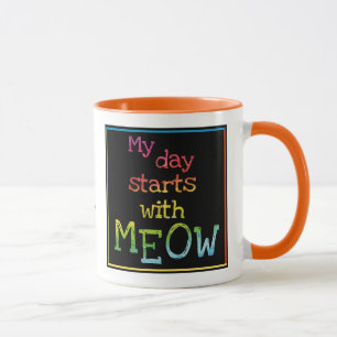 Mug Cadeau Amoureux des chats Thé au café amusant Ch