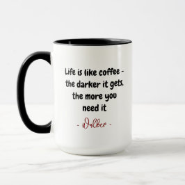 Mug Cadeau au Café | Nom personnalisé et devis amusant