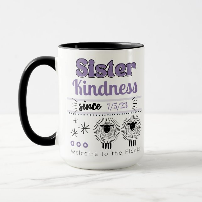 Mug Cadeau Baptême JW personnalisable pour Soeur (Gauche)