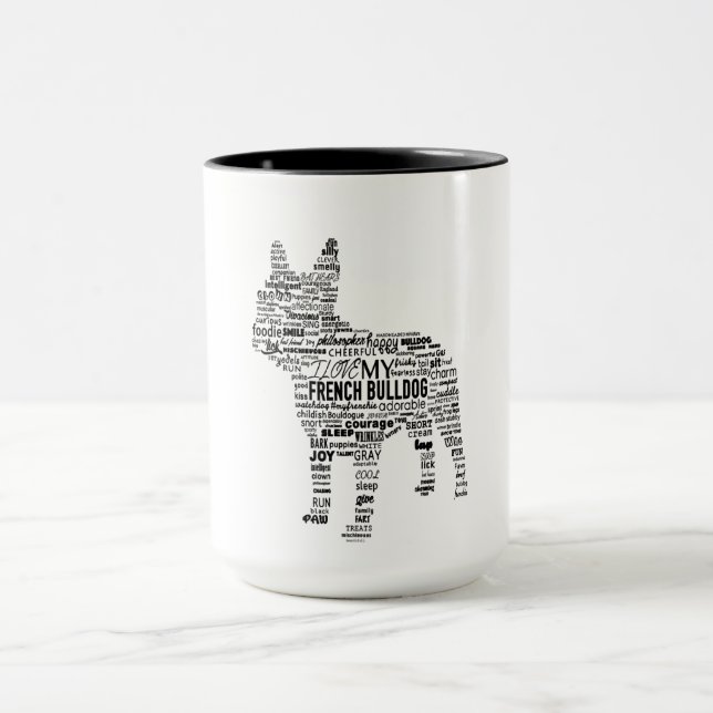 Mug Cadeau Bulldog en France (Centre)