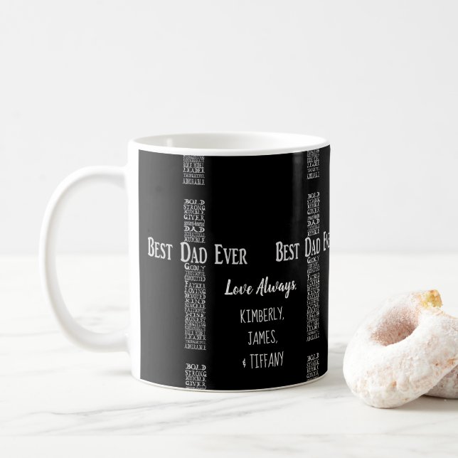 Mug Cadeau chrétien de fête des pères de la meilleure (Avec donut)