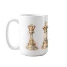 Cadeau Couple Roi Reine Élégant Échecs Or