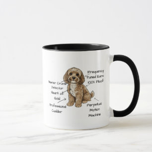 Mug Cadeau d'anatomie mignonne pour amoureux de chien