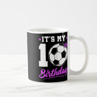 Mug Cadeau d'anniversaire de 10 ans pour fille Footbal