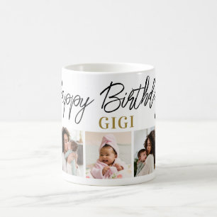 Mug Cadeau d'anniversaire Gigi 5 Collage Photo Souveni