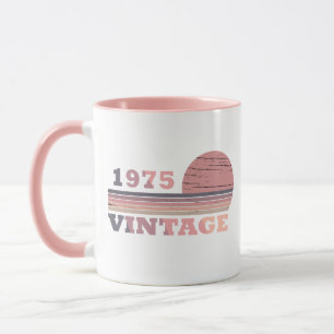 Mug cadeau d'anniversaire millésime né en 1975