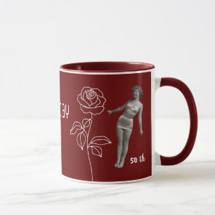 Mug Cadeau d'anniversaire pour les amateurs de vin rou