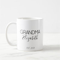 Cadeau d'annonce de grossesse Mamie Nom