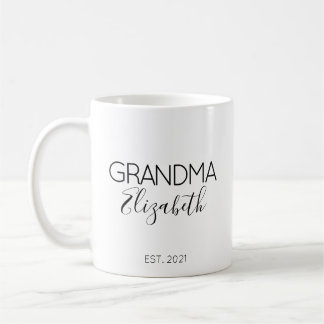 Mug Cadeau d'annonce de grossesse Mamie Nom