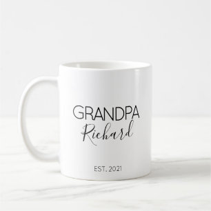Mug Cadeau d'annonce de grossesse Nom Papy