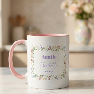 Mug Cadeau d'annonce de grossesse pour tante