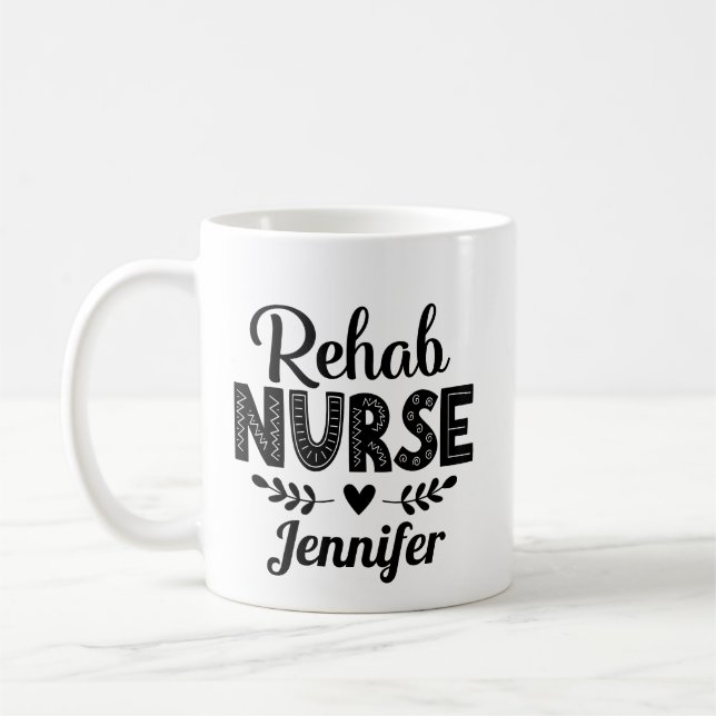 Mug Cadeau d'appréciation de l'infirmière de réadaptat (Gauche)