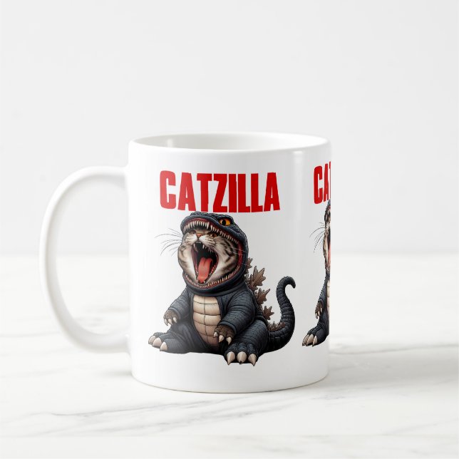 Mug Cadeau de chat Monster mignon pour les Amoureux de (Gauche)