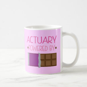 Mug Cadeau de chocolat d'actuaire pour la femme
