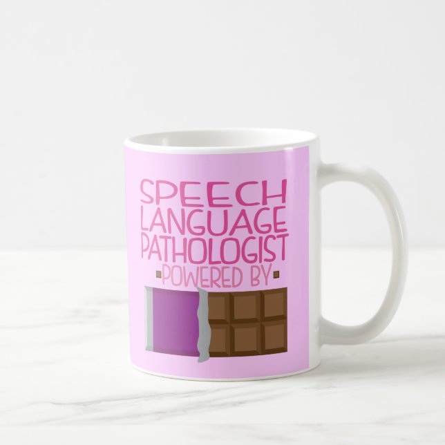 Mug Cadeau de chocolat de pathologiste de langue de la (Droite)