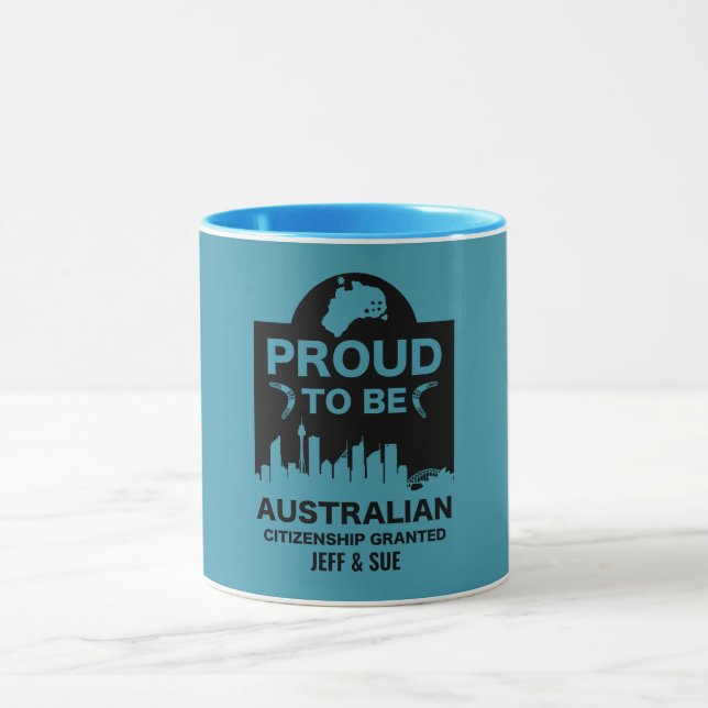 Mug Cadeau de citoyenneté australienne (Centre)