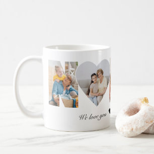 Mug Cadeau de collage photo de nounou pour grand-mère