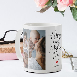 Mug Cadeau de collage photo pour la première fête des 
