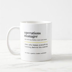 Mug Cadeau de définition de directeur des opérations