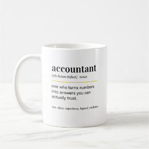 Mug Cadeau de définition d'un comptable drôle