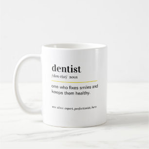 Mug Cadeau de définition d'un dentiste drôle