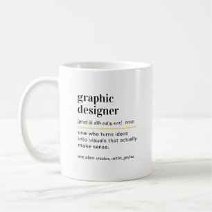 Mug Cadeau de définition d'un graphiste drôle