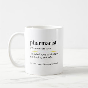 Mug Cadeau de définition d'un pharmacien drôle