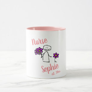 Mug Cadeau De Diplôme Pour Infirmière Personnalisée Aj
