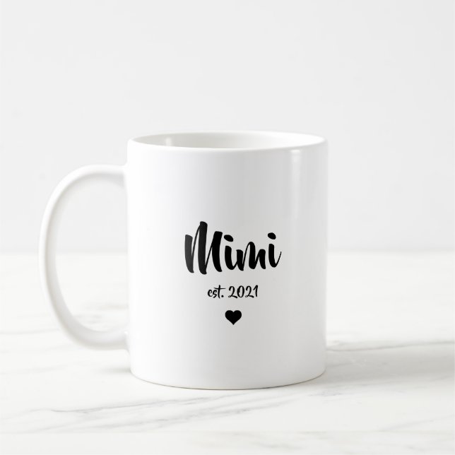 Mug Cadeau de Faire-part de grossesse de la tante Mimi (Gauche)