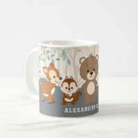 Cadeau de fête d'anniversaire d'animaux de forêt