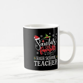 Mug Cadeau de fête de Noël de l'enseignant du secondai