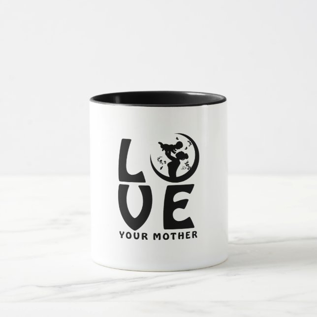 Mug | Cadeau de Fête des Mères  Aimez Votre Mère (Centre)