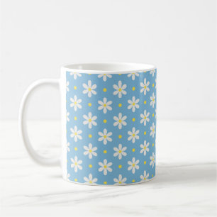 Mug Cadeau de Fête des Mères Motif Marguerite Blanche