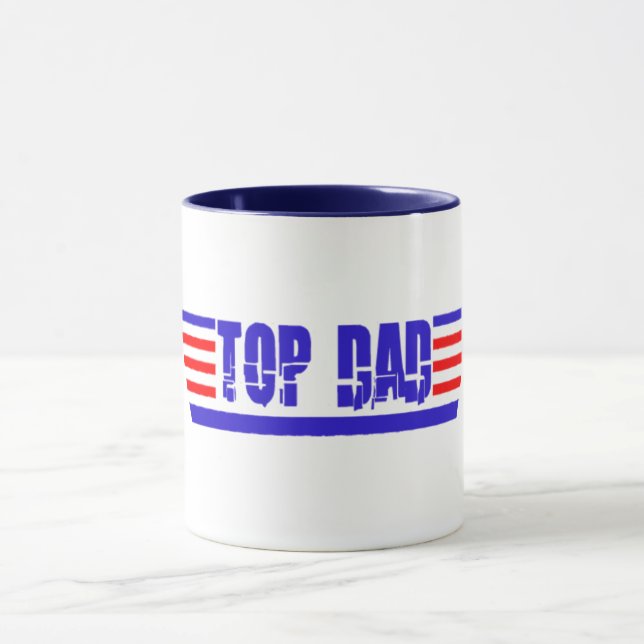 Mug Cadeau de Fête des pères cool, Top Papa Graphic (Centre)