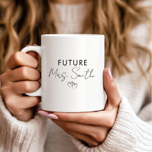 Mug Cadeau de fiançailles personnalisé pour la future 