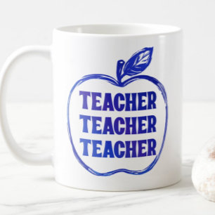 Mug Cadeau de fierté de professeur de pomme de couleur