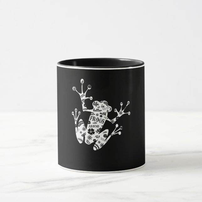 Mug Cadeau de grenouille| I Love Frog White (Centre)