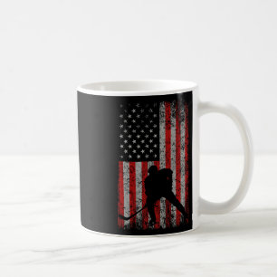 Mug Cadeau de hockey sur glace Drapeau américain patri