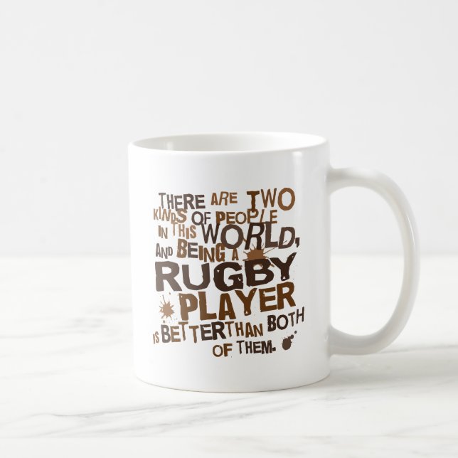 Mug Cadeau de joueur de rugby (Droite)