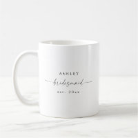 Cadeau de la fête de mariage moderne Bridesmaid Mu